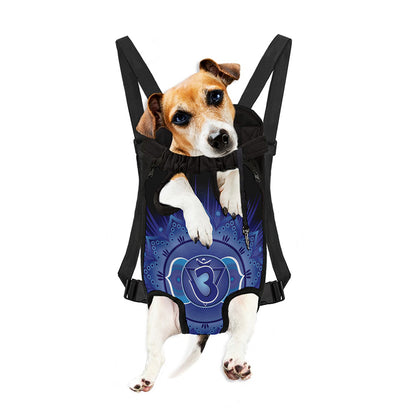 Ajna Chakra Mandala Print Pet Carrier Backpack
