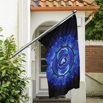 Ajna Chakra Mandala Print Polyester Flag