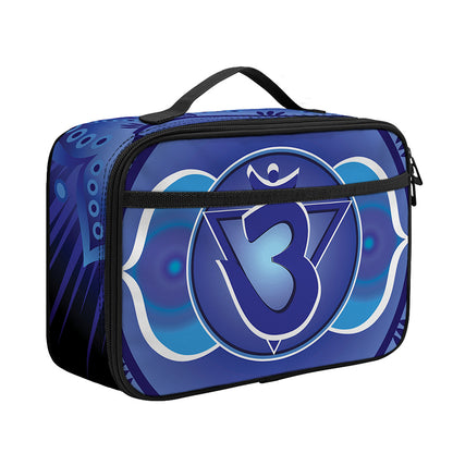 Ajna Chakra Mandala Print Portable Lunch Bag