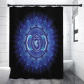 Ajna Chakra Mandala Print Premium Shower Curtain