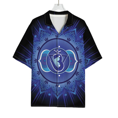 Ajna Chakra Mandala Print Rayon Hawaiian Shirt