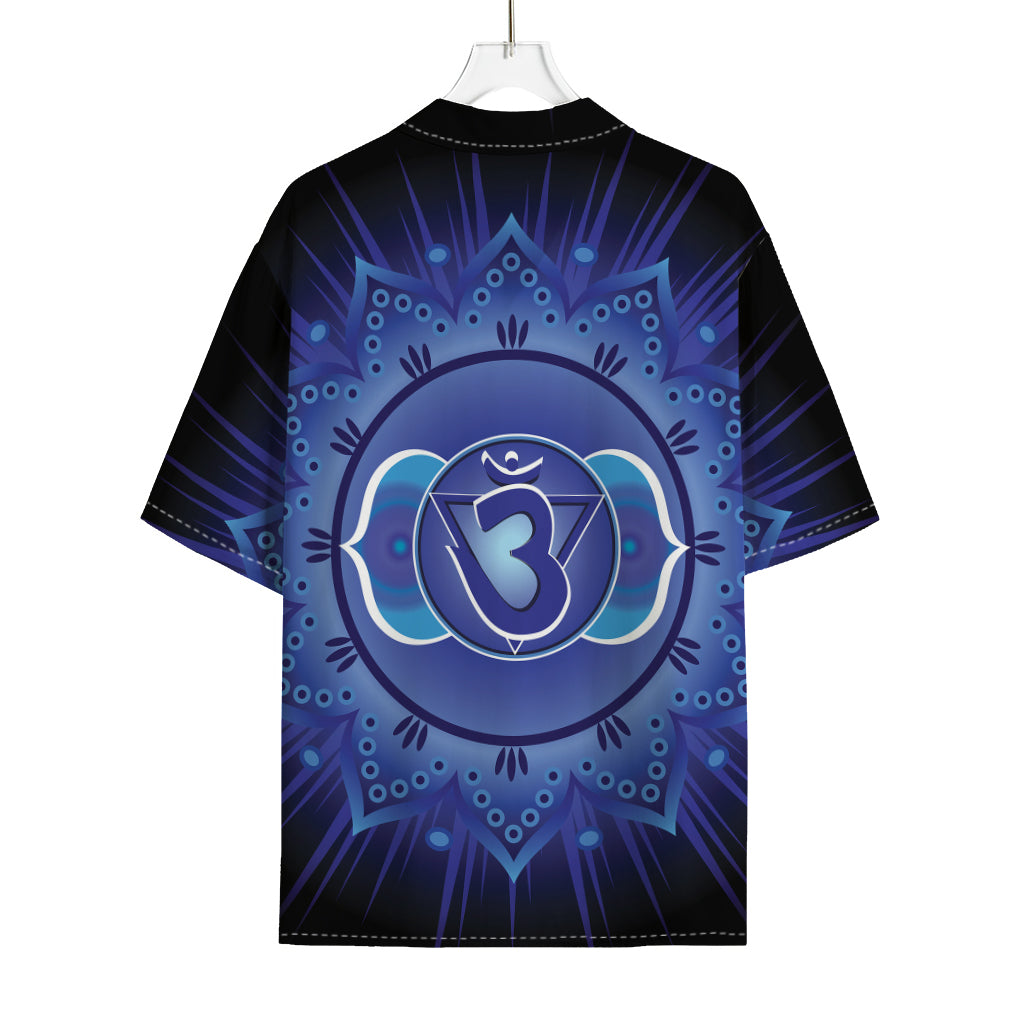 Ajna Chakra Mandala Print Rayon Hawaiian Shirt