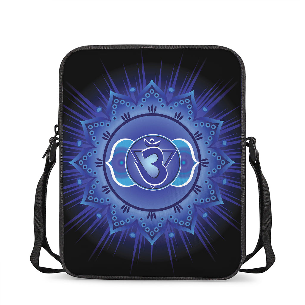 Ajna Chakra Mandala Print Rectangular Crossbody Bag