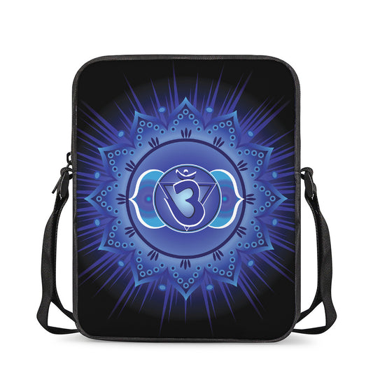 Ajna Chakra Mandala Print Rectangular Crossbody Bag