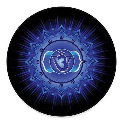 Ajna Chakra Mandala Print Round Floor Mat