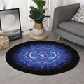 Ajna Chakra Mandala Print Round Rug