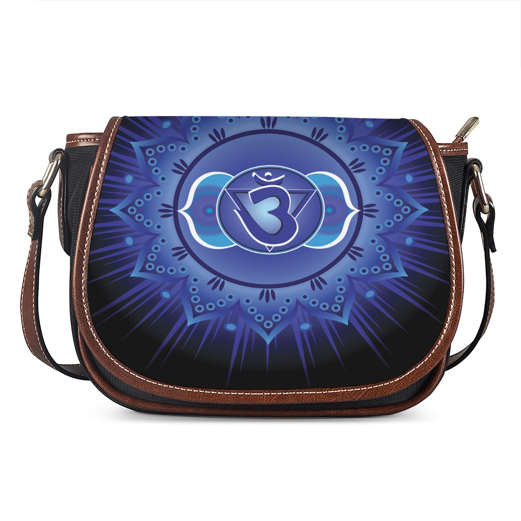 Ajna Chakra Mandala Print Saddle Bag