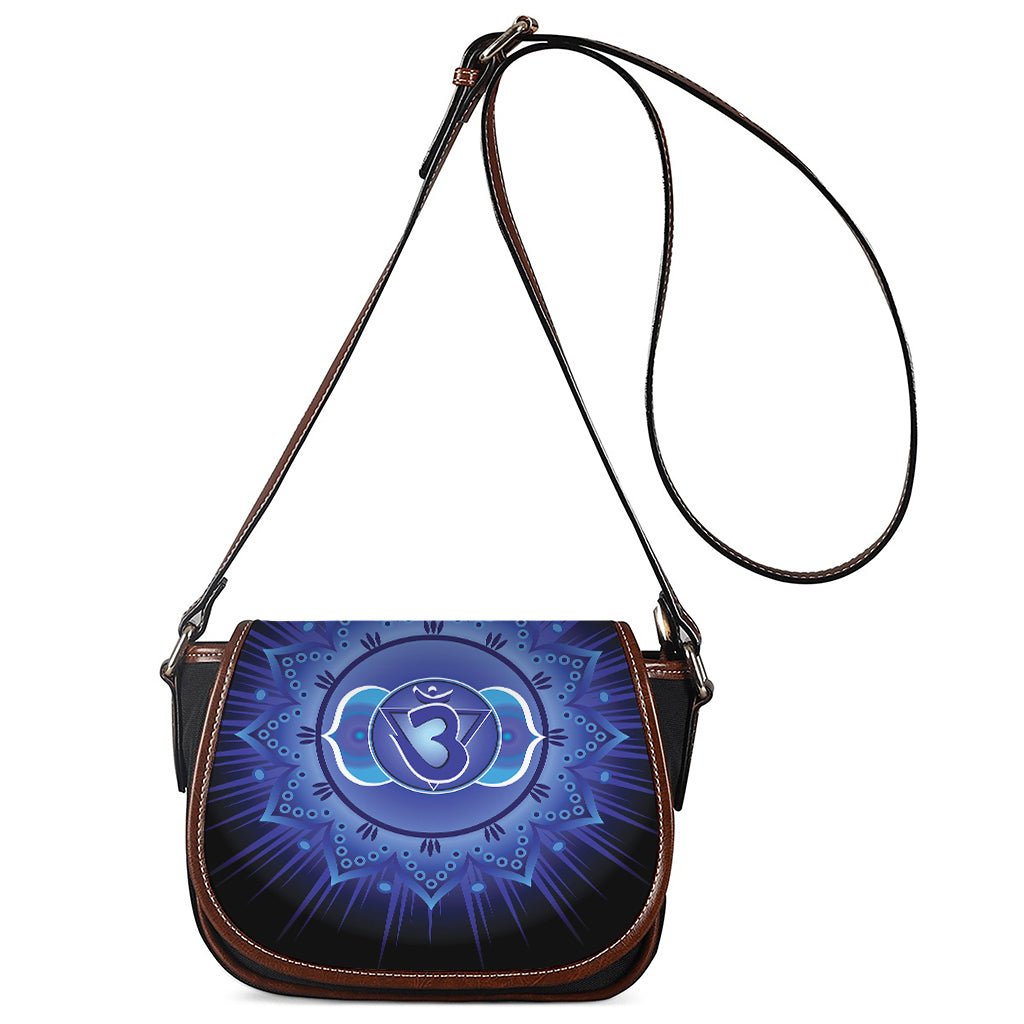Ajna Chakra Mandala Print Saddle Bag