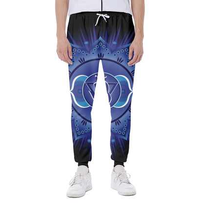 Ajna Chakra Mandala Print Scuba Joggers