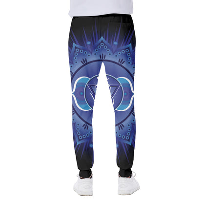 Ajna Chakra Mandala Print Scuba Joggers