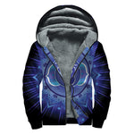 Ajna Chakra Mandala Print Sherpa Lined Zip Up Hoodie
