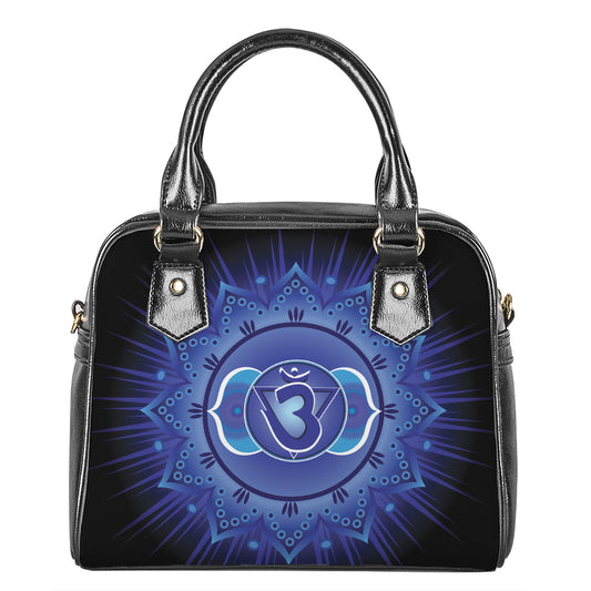Ajna Chakra Mandala Print Shoulder Handbag