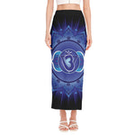 Ajna Chakra Mandala Print Side Slit Maxi Skirt