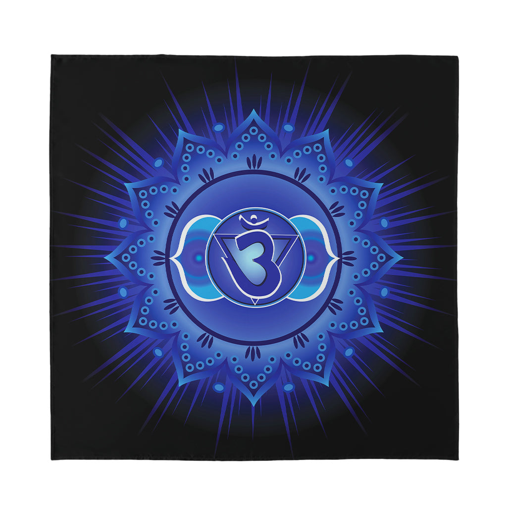 Ajna Chakra Mandala Print Silk Bandana