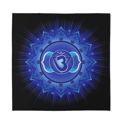Ajna Chakra Mandala Print Silk Bandana