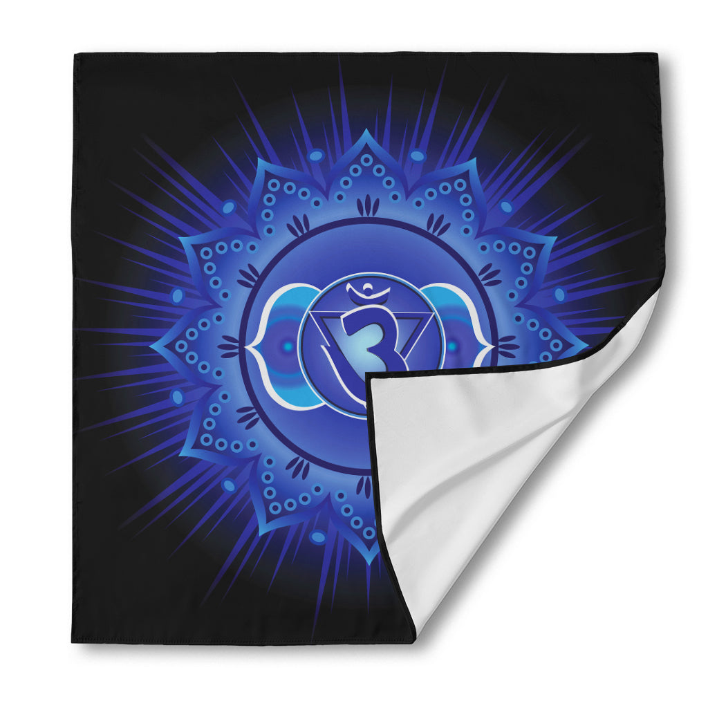 Ajna Chakra Mandala Print Silk Bandana