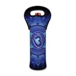 Ajna Chakra Mandala Print Single Neoprene Wine Tote