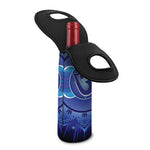 Ajna Chakra Mandala Print Single Neoprene Wine Tote