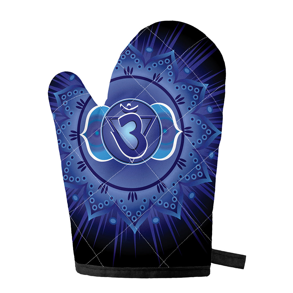Ajna Chakra Mandala Print Single Oven Mitt