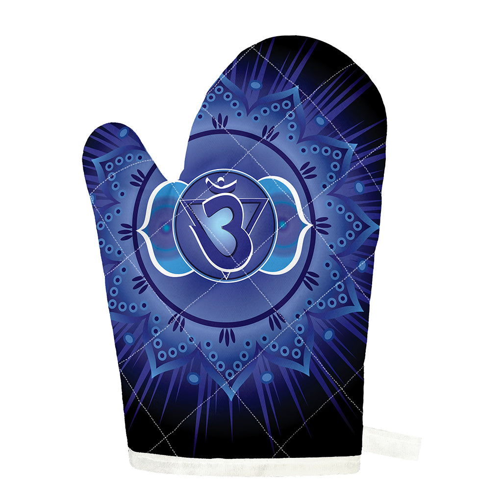 Ajna Chakra Mandala Print Single Oven Mitt