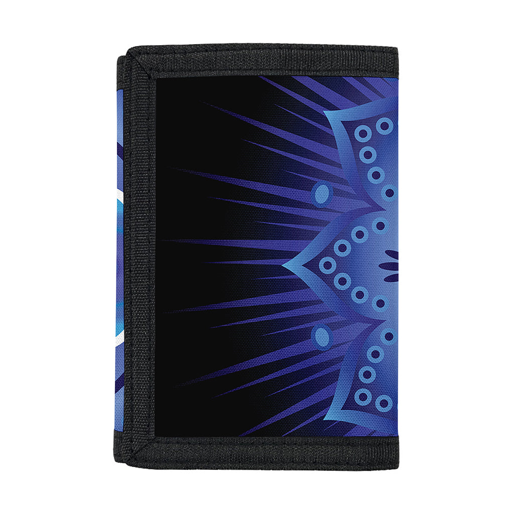 Ajna Chakra Mandala Print Trifold Wallet