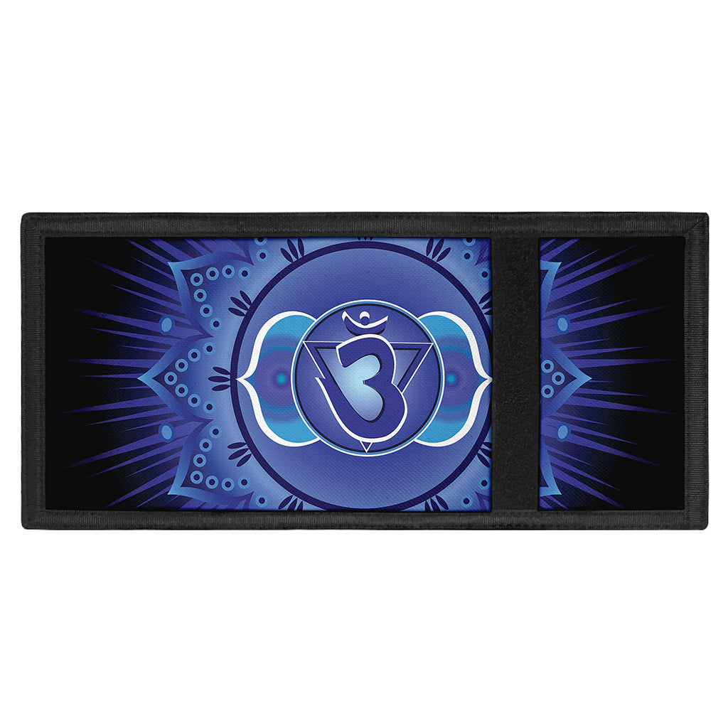 Ajna Chakra Mandala Print Trifold Wallet