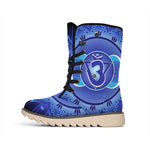 Ajna Chakra Mandala Print Winter Boots