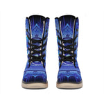 Ajna Chakra Mandala Print Winter Boots