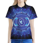 Ajna Chakra Mandala Print Women's Polo Shirt