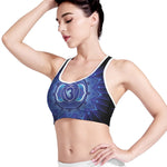 Ajna Chakra Mandala Print Women's Sports Bra