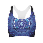 Ajna Chakra Mandala Print Women's Sports Bra