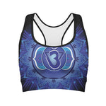 Ajna Chakra Mandala Print Women's Sports Bra