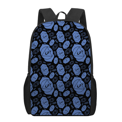 Ajna Chakra Pattern Print 17 Inch Backpack