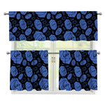 Ajna Chakra Pattern Print 3 Piece Kitchen Curtains