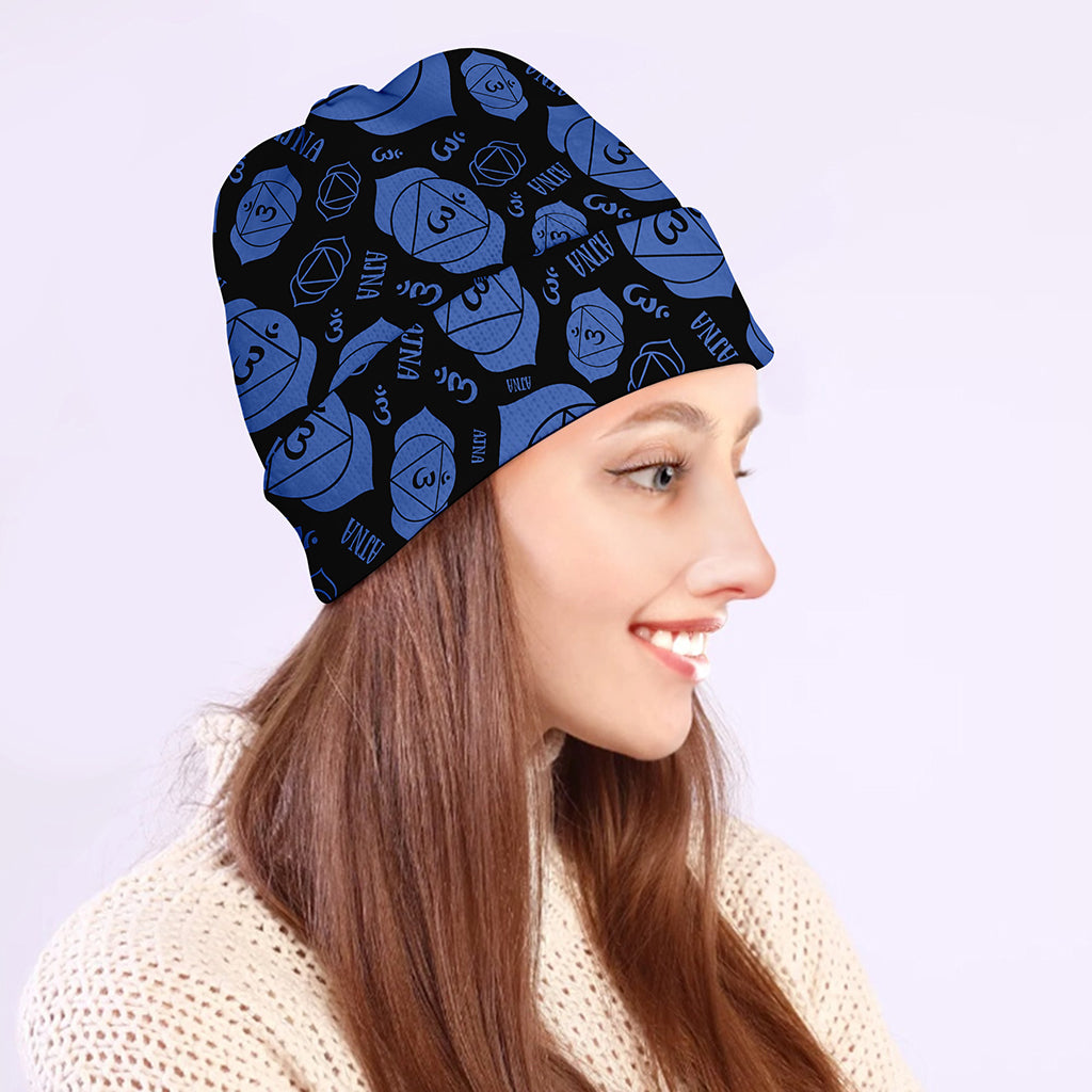 Ajna Chakra Pattern Print Beanie