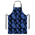 Ajna Chakra Pattern Print Bib Apron With Pocket