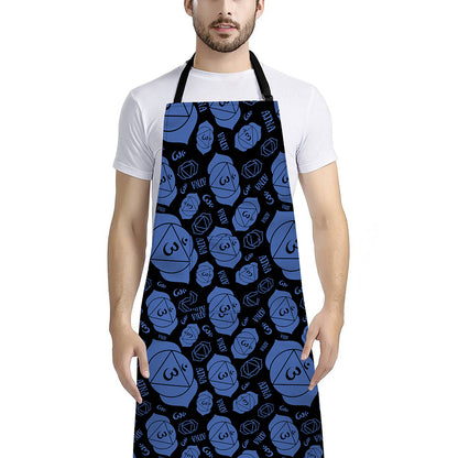 Ajna Chakra Pattern Print Bib Apron With Pocket