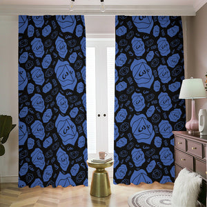 Ajna Chakra Pattern Print Blackout Pencil Pleat Curtains