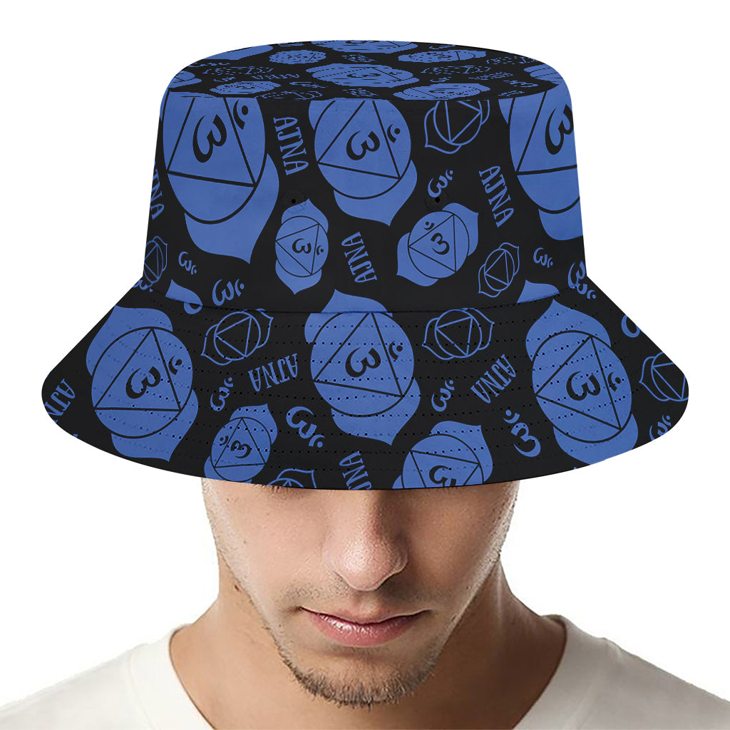 Ajna Chakra Pattern Print Bucket Hat