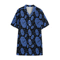 Ajna Chakra Pattern Print Cotton Hawaiian Shirt
