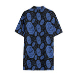 Ajna Chakra Pattern Print Cotton Hawaiian Shirt