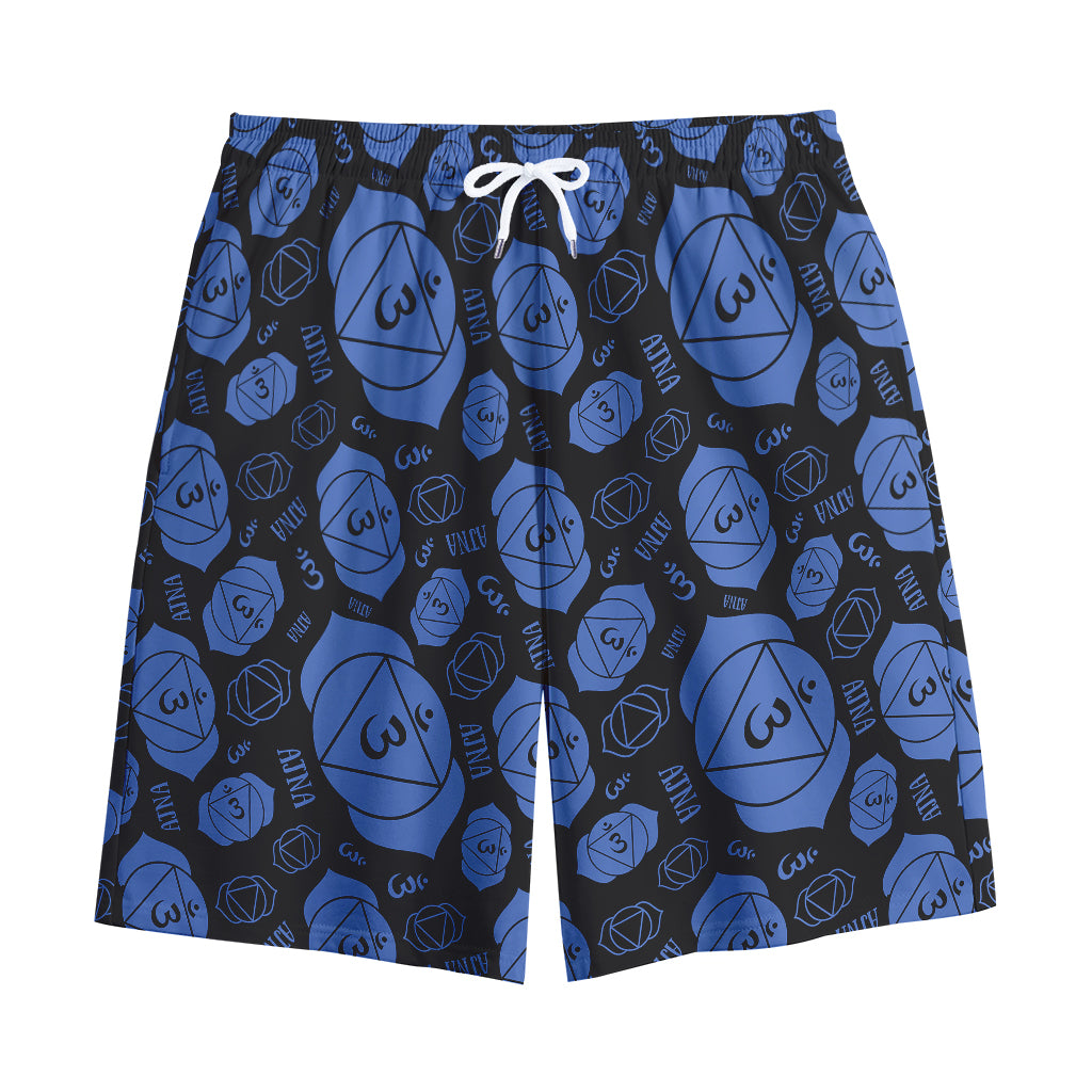 Ajna Chakra Pattern Print Cotton Shorts