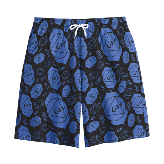 Ajna Chakra Pattern Print Cotton Shorts
