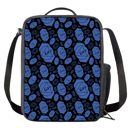 Ajna Chakra Pattern Print Crossbody Lunch Bag