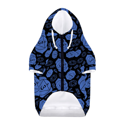 Ajna Chakra Pattern Print Dog Zip Up Hoodie