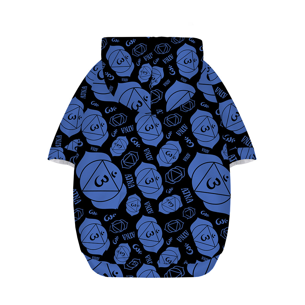 Ajna Chakra Pattern Print Dog Zip Up Hoodie