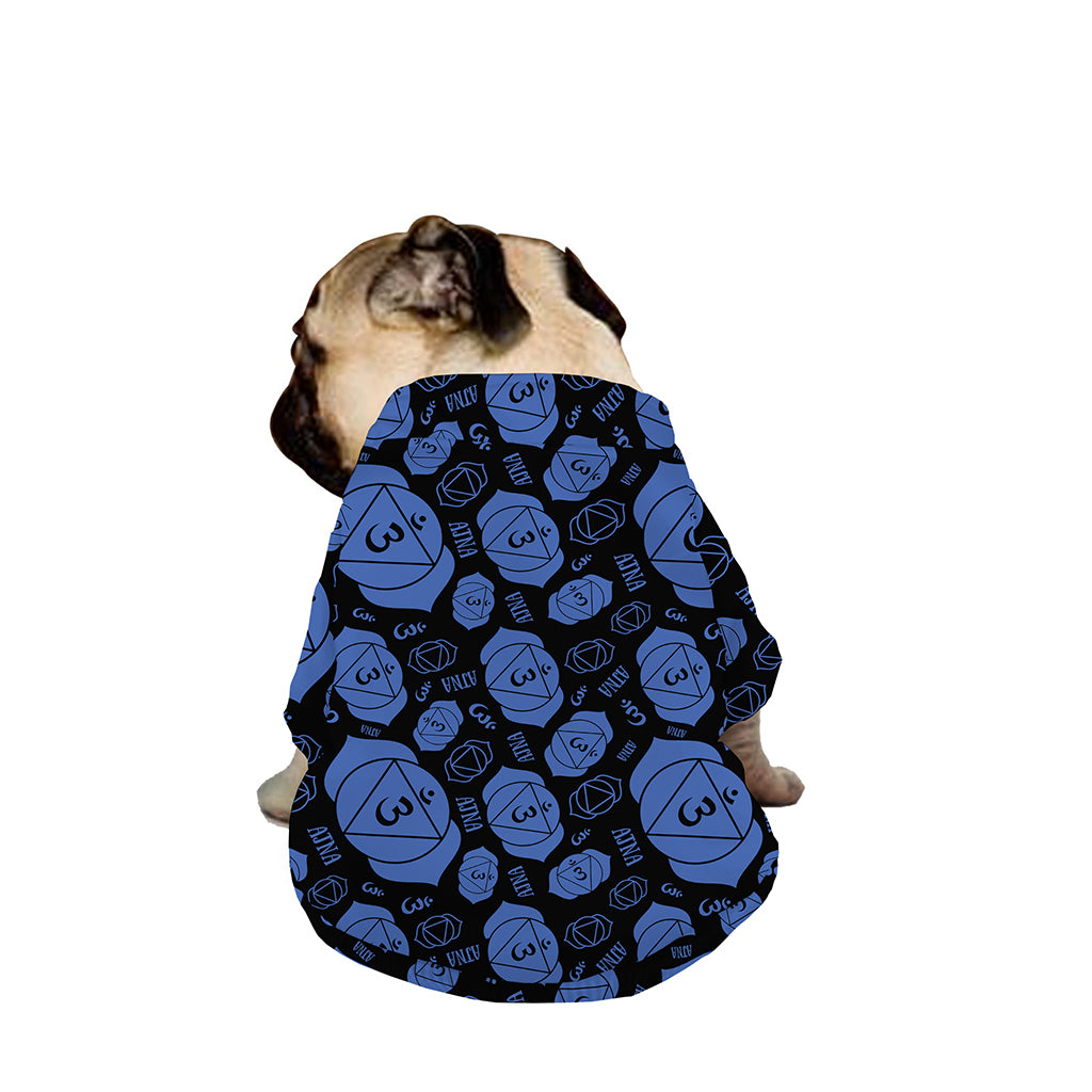Ajna Chakra Pattern Print Dog Zip Up Jacket