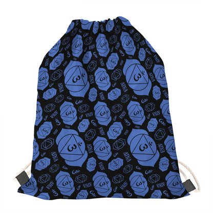 Ajna Chakra Pattern Print Drawstring Bag