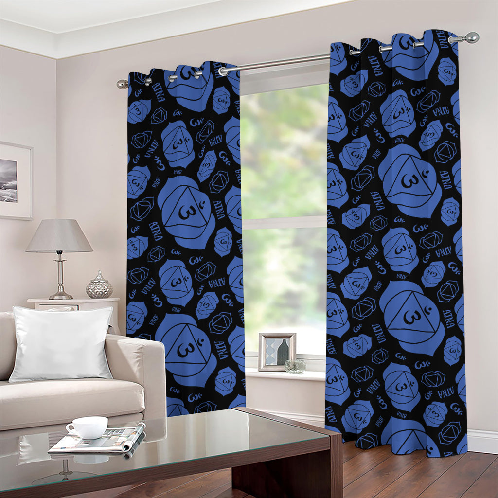 Ajna Chakra Pattern Print Grommet Curtains