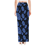 Ajna Chakra Pattern Print High Slit Maxi Skirt